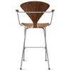 Metal Base Stool with Arms - no upholstery pad