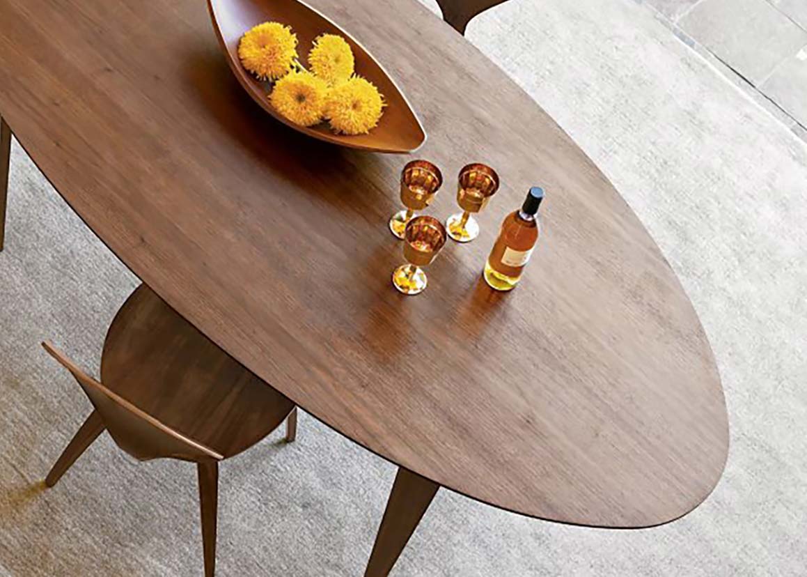Cherner Oval Tables available in two sizes and four finishes